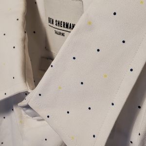 Ben Sherman Tailored Slim Fit Button Down Dress Shirt Mens sz. Lg 16.5 34 35